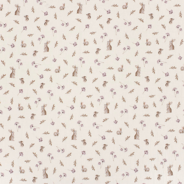 Muslin fabric Off White matte 