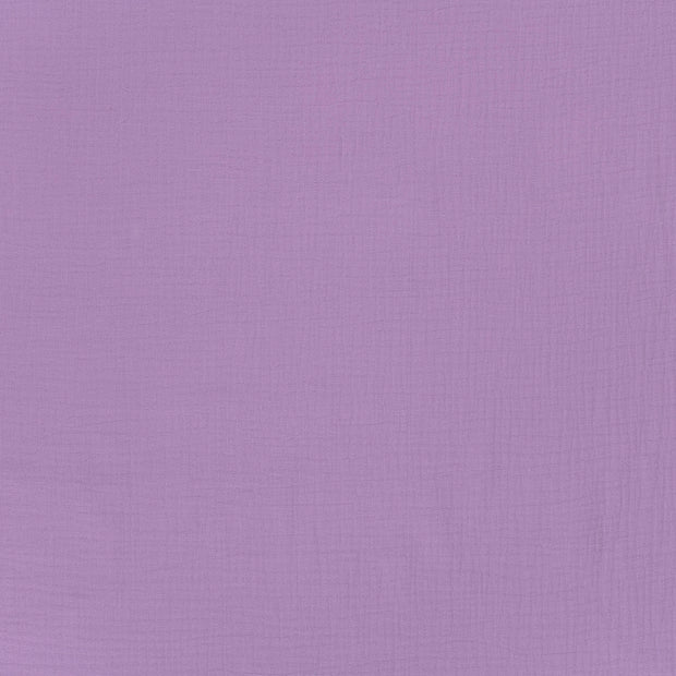 Double gaze tissu Lilas mat 