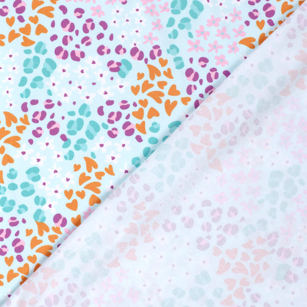 Cotton Jersey fabric Flowers printed 