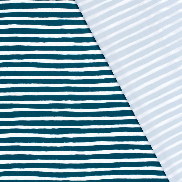 Swimwear Jersey UPF50 Recycled fabrik Streifen digital bedruckt 