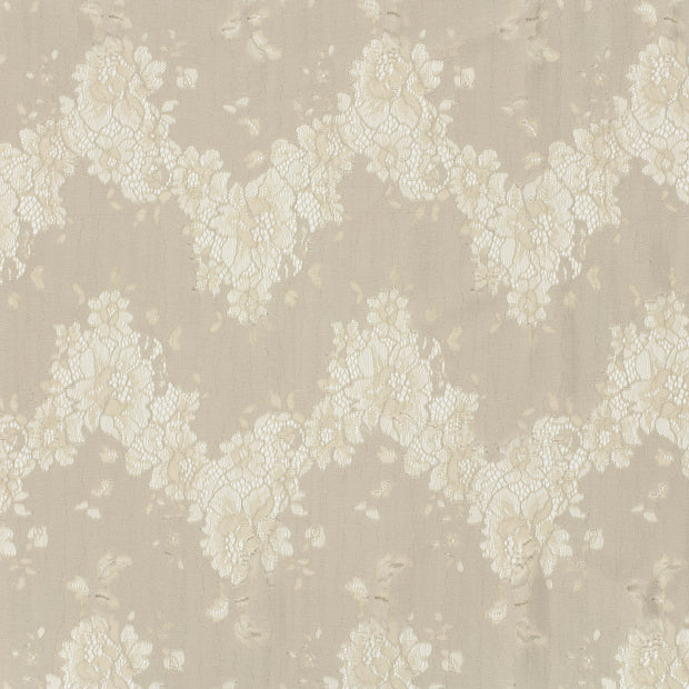 Lace fabric Off White matte 