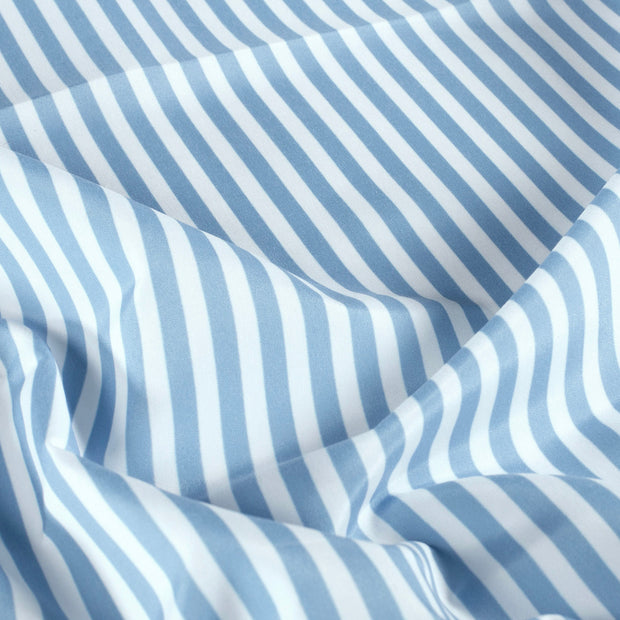 Zwembroek quick dry recycled stof Strepen Babyblauw