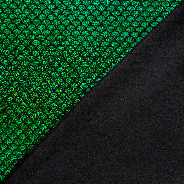 Lamé tela Sirena Verde