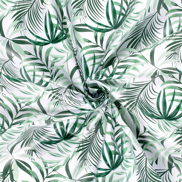 Toile Cirée tissu Blanc optique imprimé 