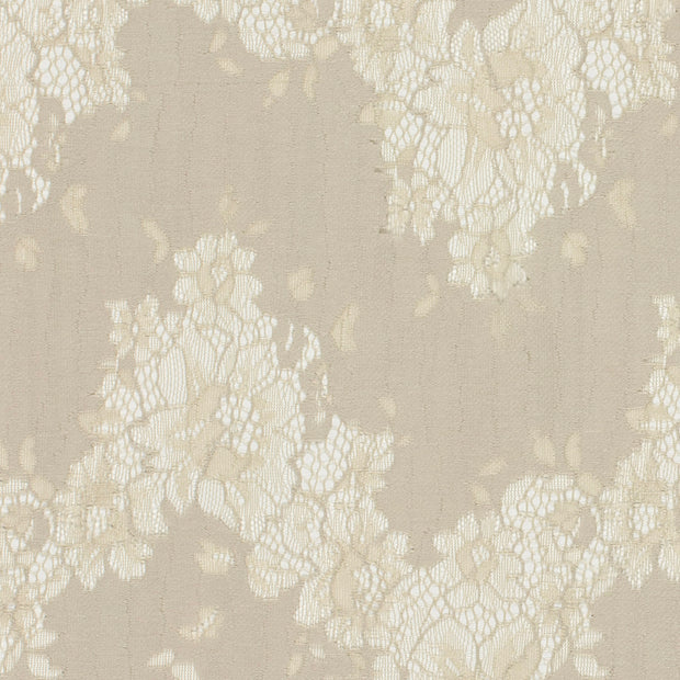 Lace fabric Flowers Off White