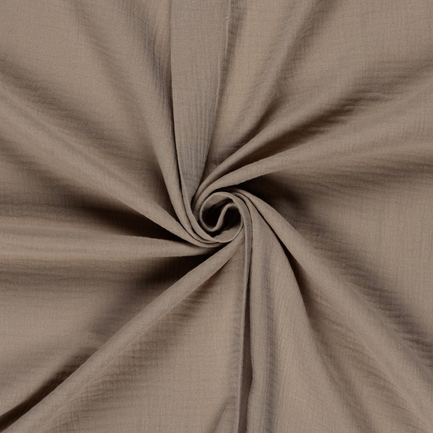 Double gaze tissu Beige