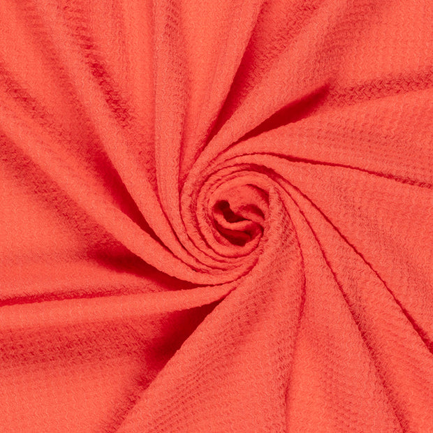 Polyester Bubble fabrik Uni Coral