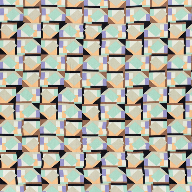 Viscose Satin tissu Beige brillant 