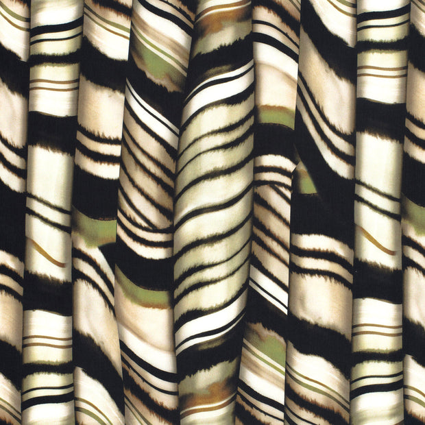Satin fabric Olive Green slightly shiny 