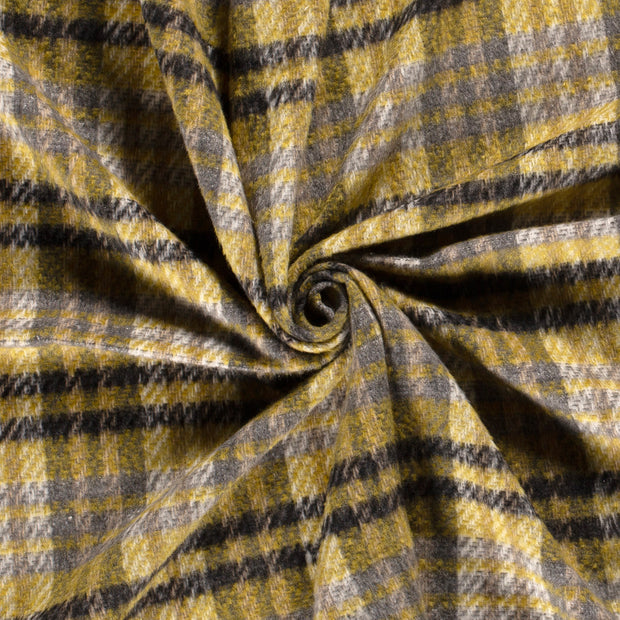 Jacquard fabric Lime Green brushed 