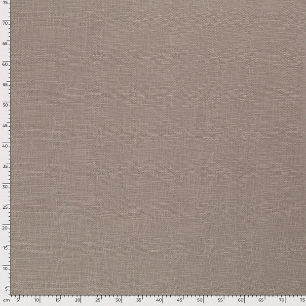 Heavy Cotton Slub fabric Unicolour Taupe Grey