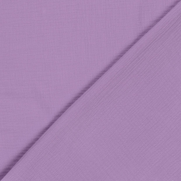 Double gaze tissu Unicolore 