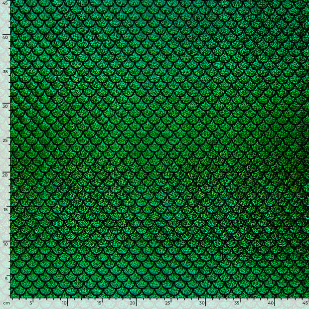 Lamé tela Sirena Verde