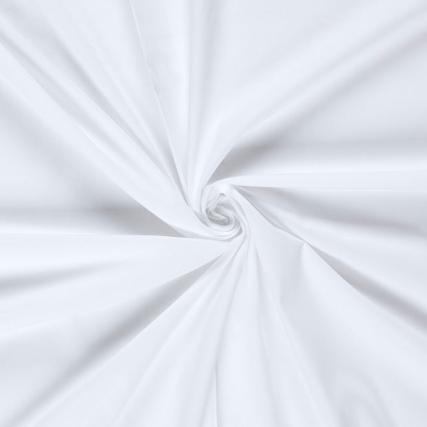 Cotton Poplin Stretch fabric Optical White 