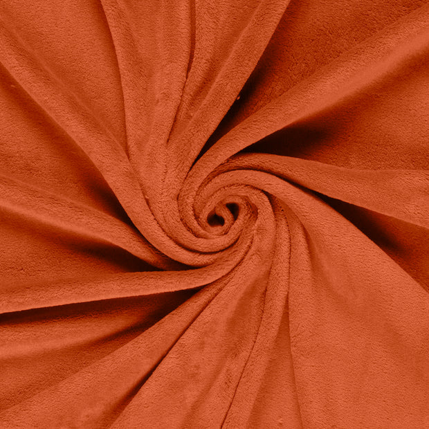 Coral Fleece fabric Brique 