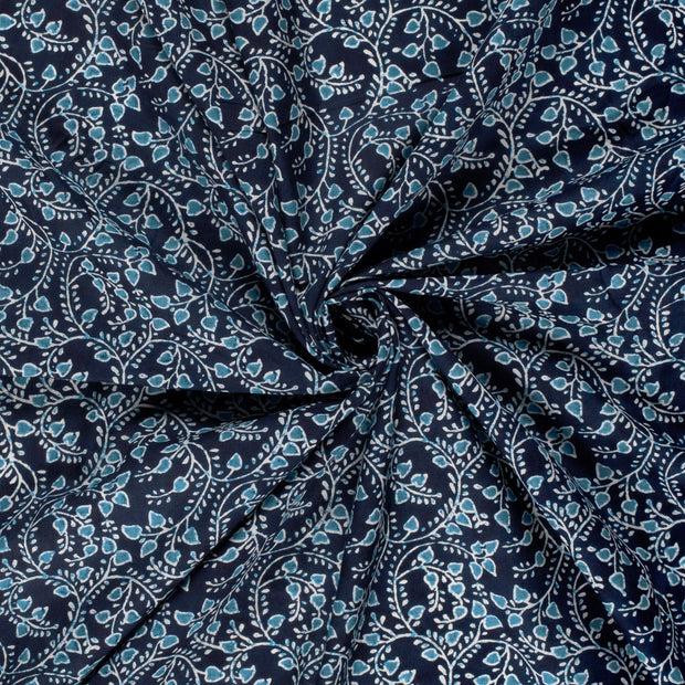 Voile stof Indigo 