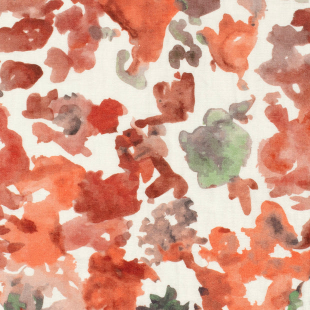 Viscose Nylon Twill fabric Abstract Coral