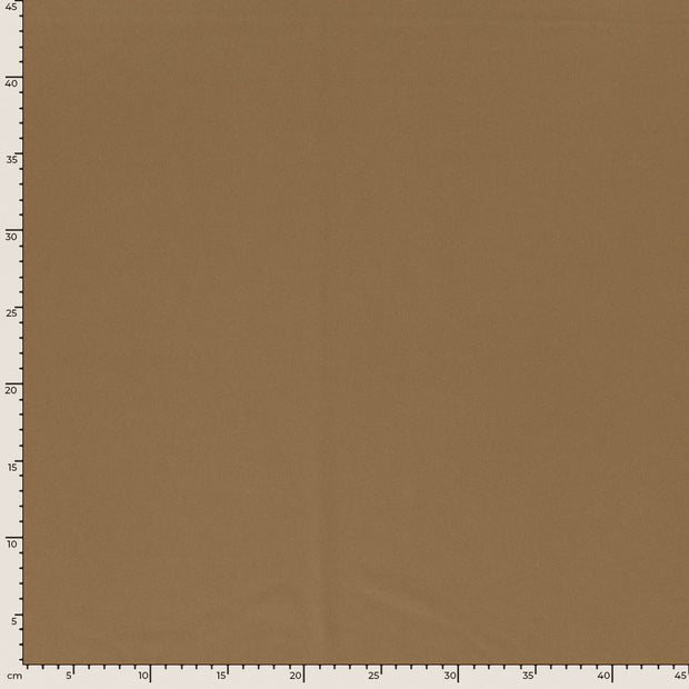 Crêpe tissu Unicolore Camel