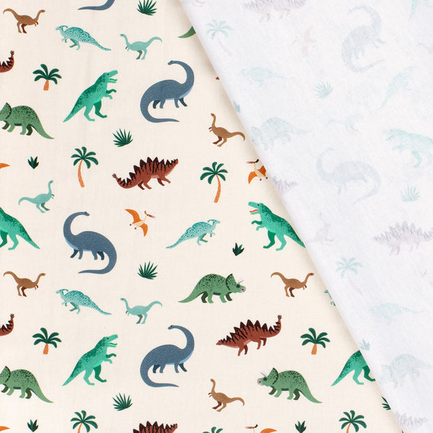 Panama tela Dinosaurios estampado 