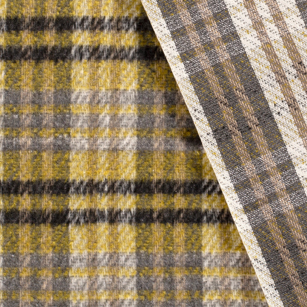 Jacquard fabric Checks brushed 