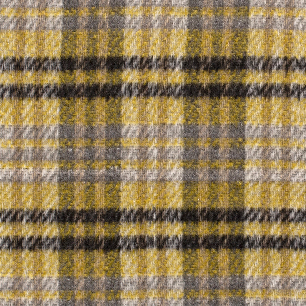 Jacquard fabric Checks Lime Green