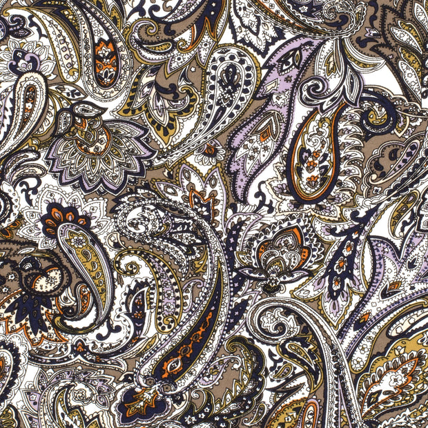 Punta di Roma fabrik Paisley Taupe Grau