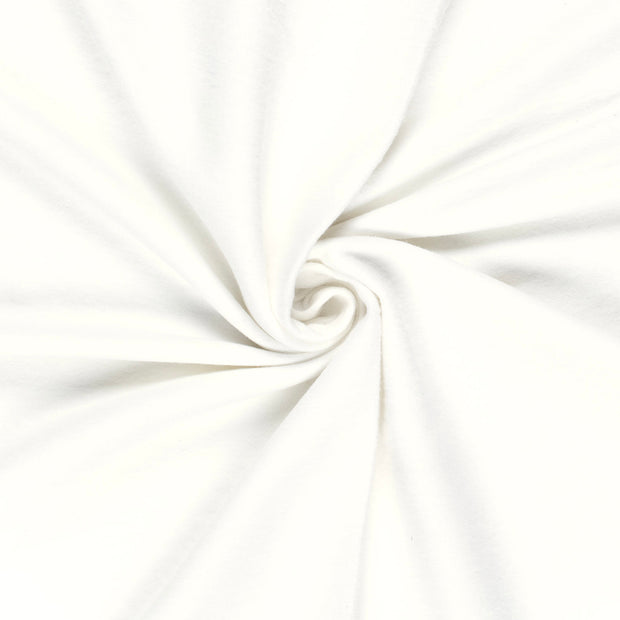 Molton fabric Off White brushed