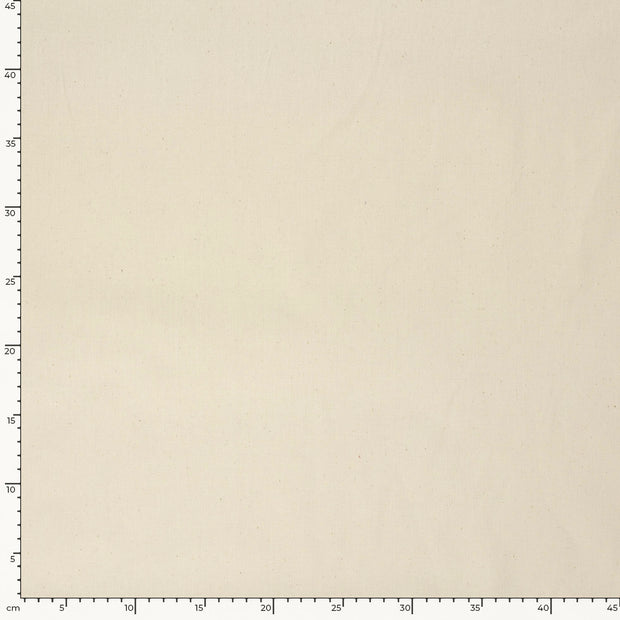 Raw Cotton fabric Unicolour Off White