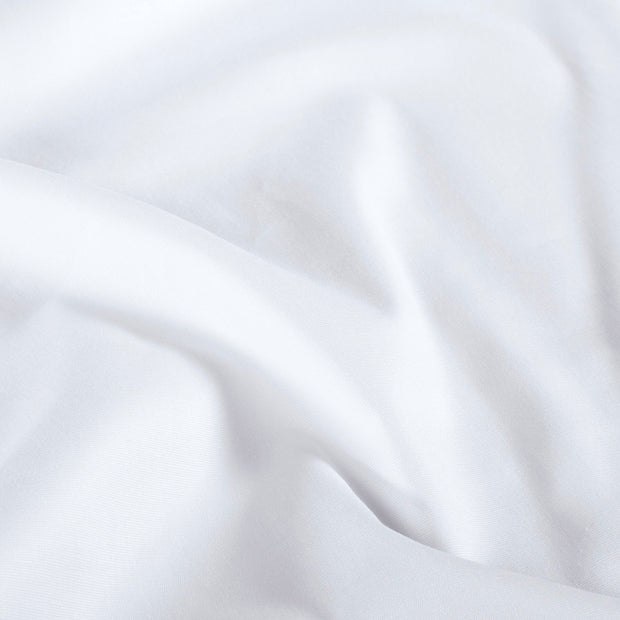 Cotton Poplin Stretch fabric Unicolour Optical White