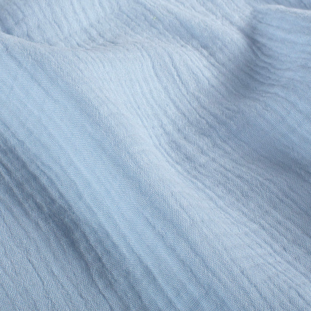 Muslin fabric Unicolour Light Blue