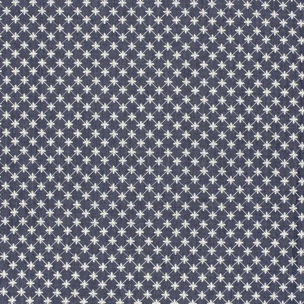 Denim fabric Navy matte 