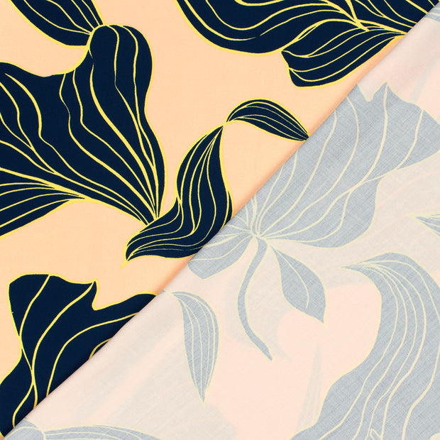 Viscose Satin tissu fleurs imprimé 