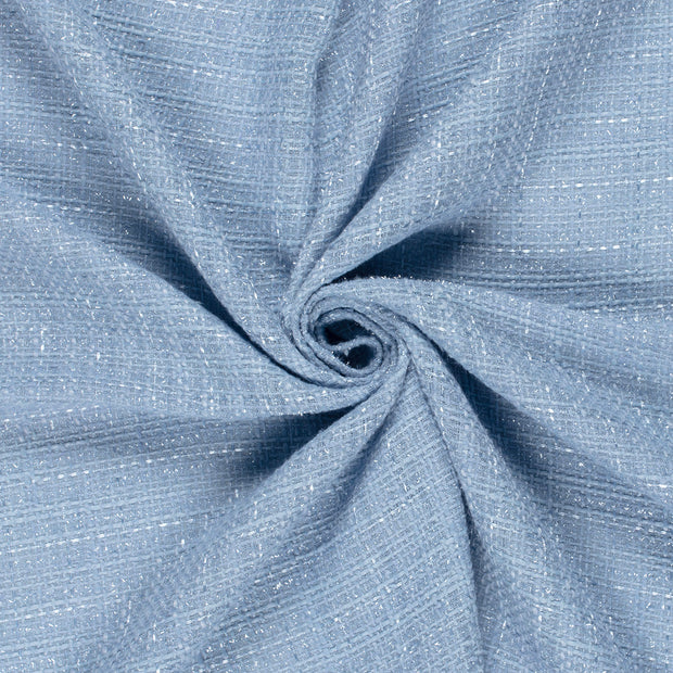 Jacquard tela Azul claro Lurex 