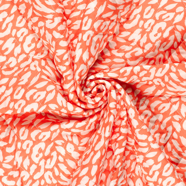 Voile fabric Coral embroidered 