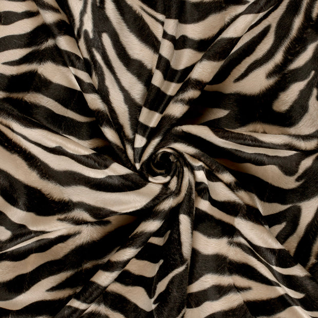 Velours fabric Camel printed 
