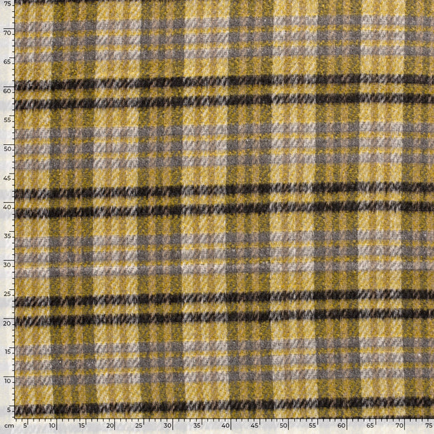 Jacquard fabric Checks Lime Green