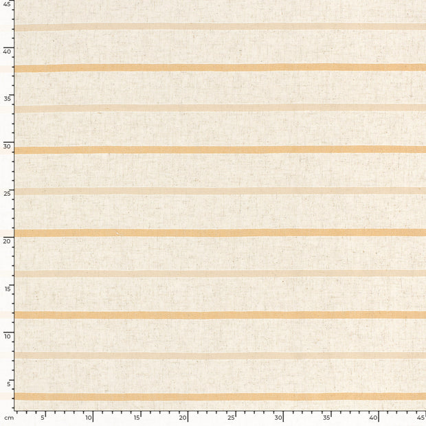 Gewebtes Viskose-Leinen fabrik Streifen Beige