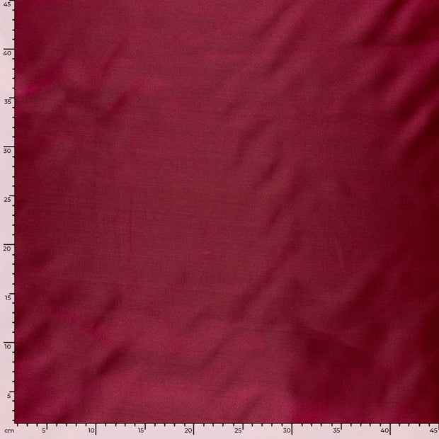 Satin fabric Unicolour Bordeaux