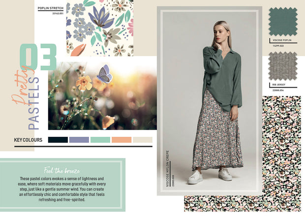 Viscose Nylon Crepe fabrik Blumen Lila