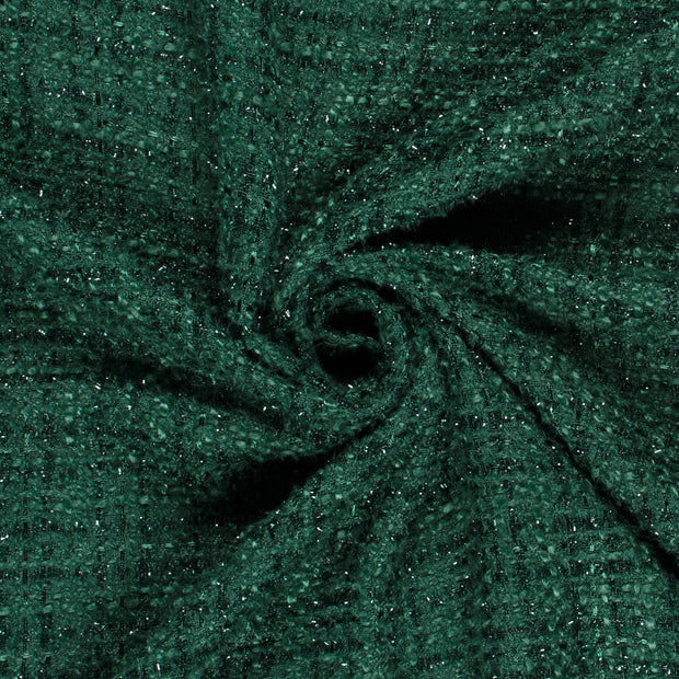 Jacquard fabrik Uni Dunkelgrün