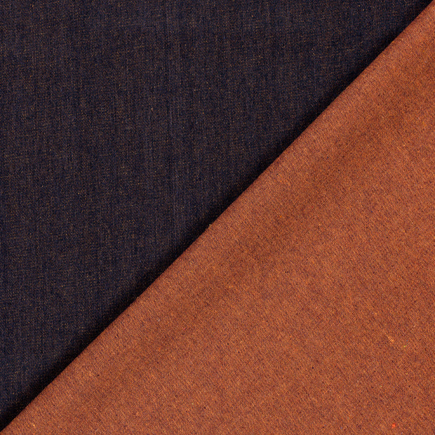 Denim fabric Unicolour Orange