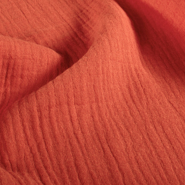 Muslin fabric Unicolour Coral