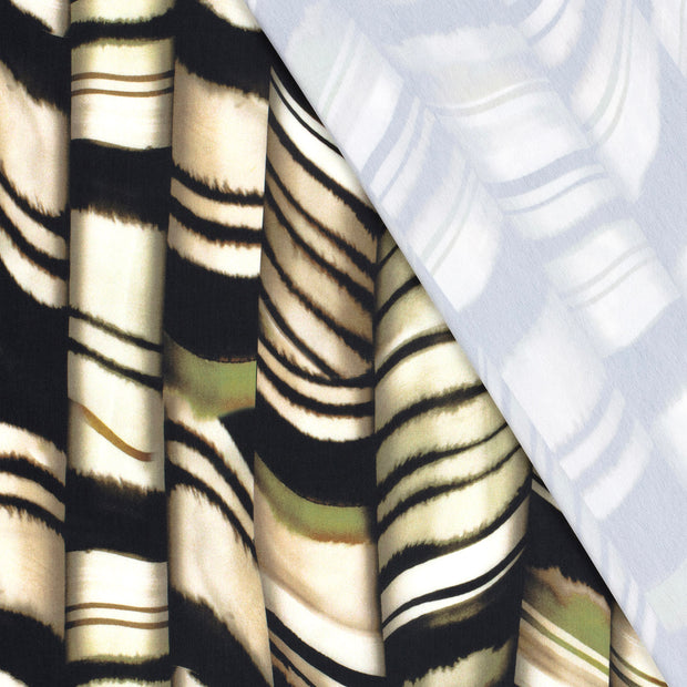 Satin fabric Abstract printed 