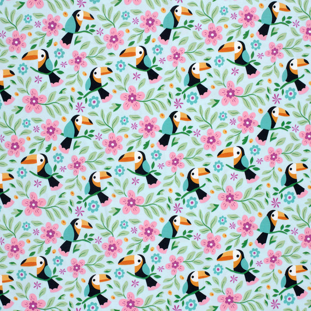 Cotton Jersey fabric Light Blue soft 