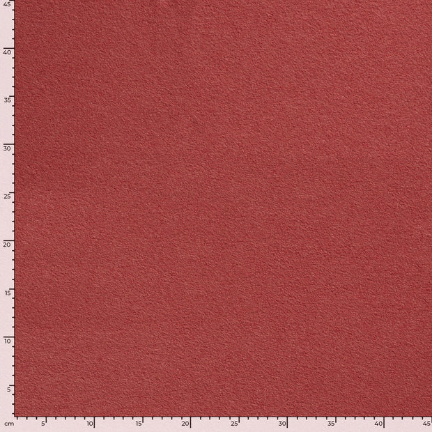 Paño de lana tela Unicolor Madera Roja