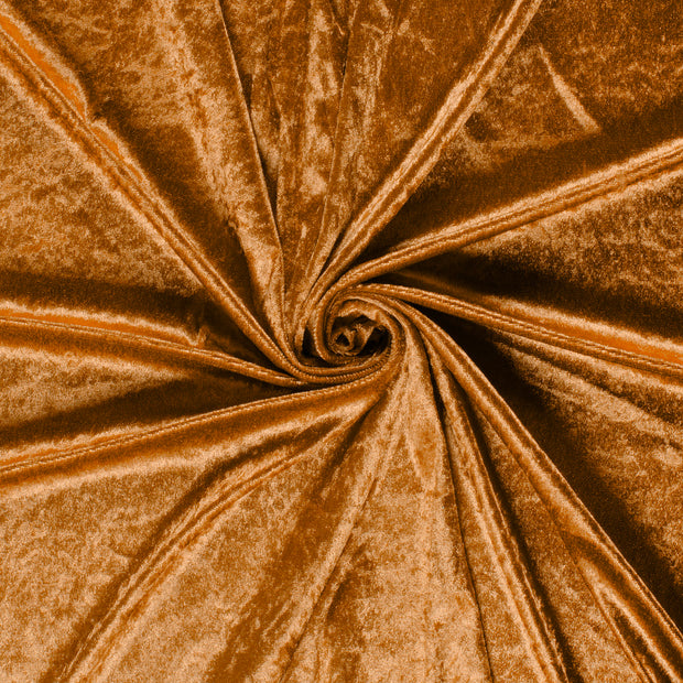 Velours fabric Camel crushed 