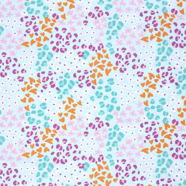 Cotton Jersey fabric Aqua soft 