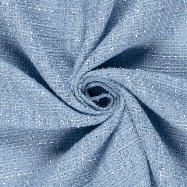 Jacquard tela Unicolor Azul claro