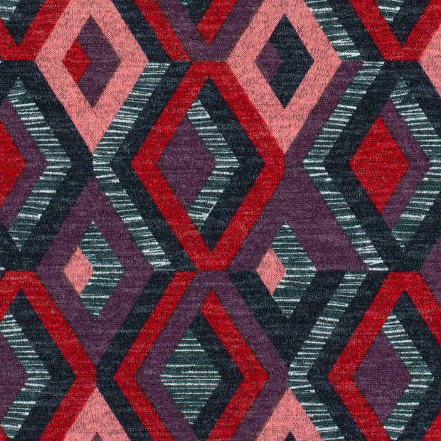 Angora fabric Abstract Navy