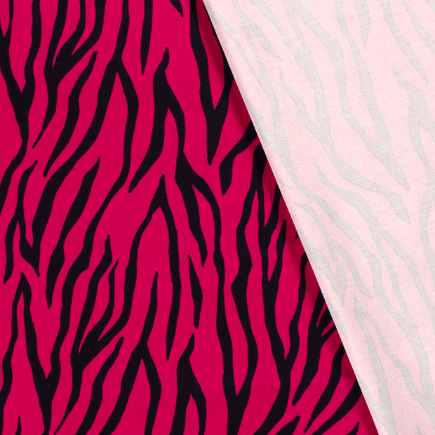 Satin de coton tissu animaux imprimé 